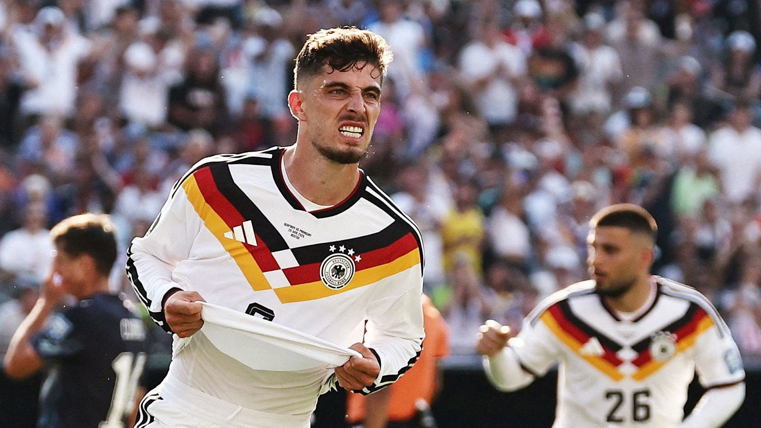 Kai Havertz aparece en el área para empatar el partido