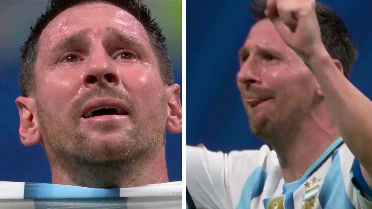 El llanto descontrolado de Lionel Messi  tras la épica remontada de Argentina ante Egipto