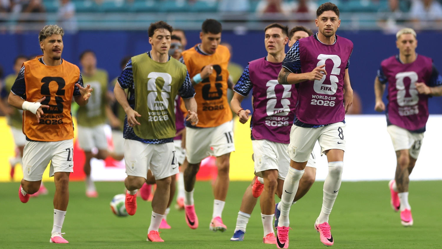 Uruguay salta a la cancha y recibe el cariño de su gente en Miami