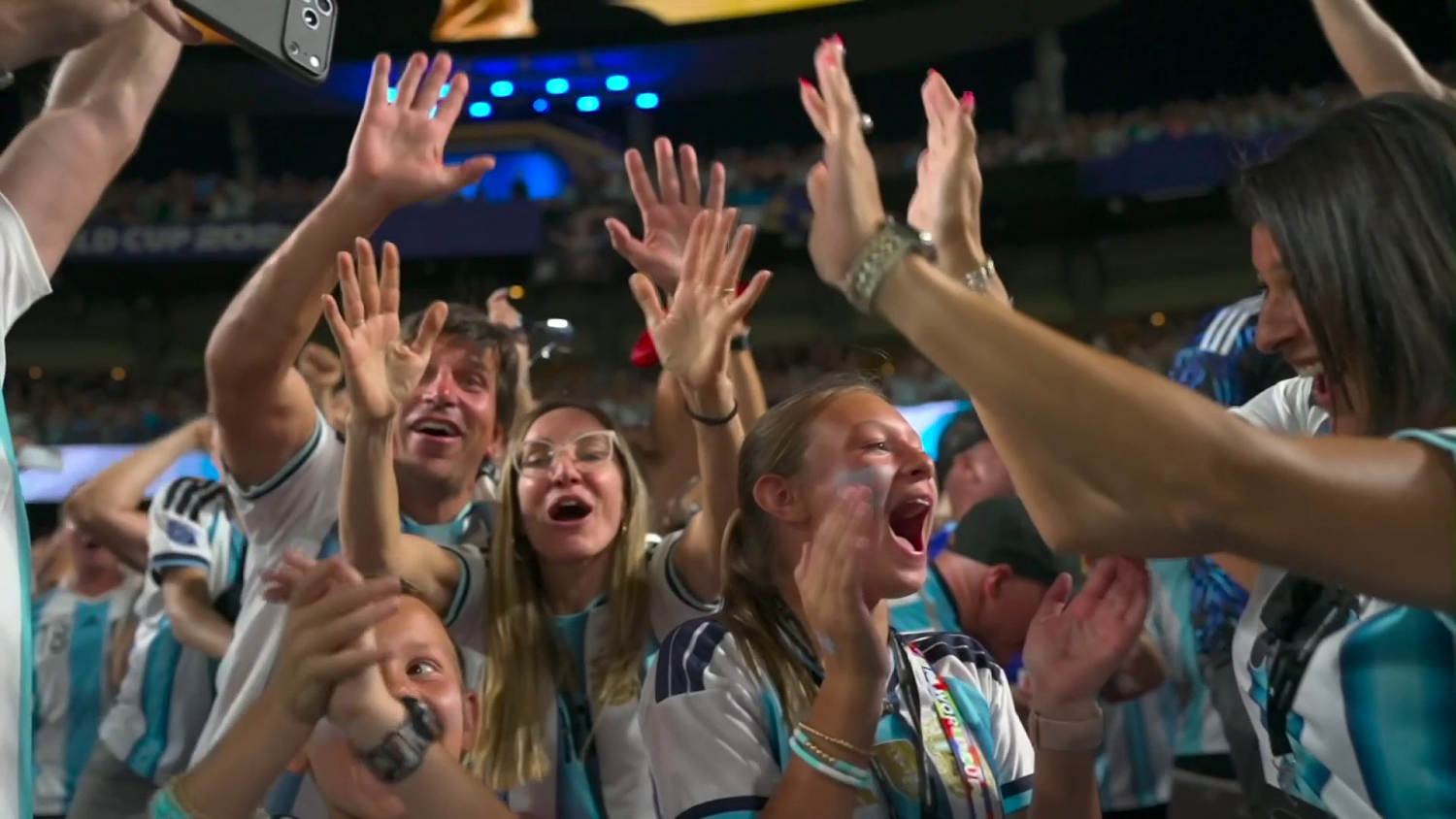 Así festejaron los fanáticos de Argentina su regreso al Mundial como campeones del mundo