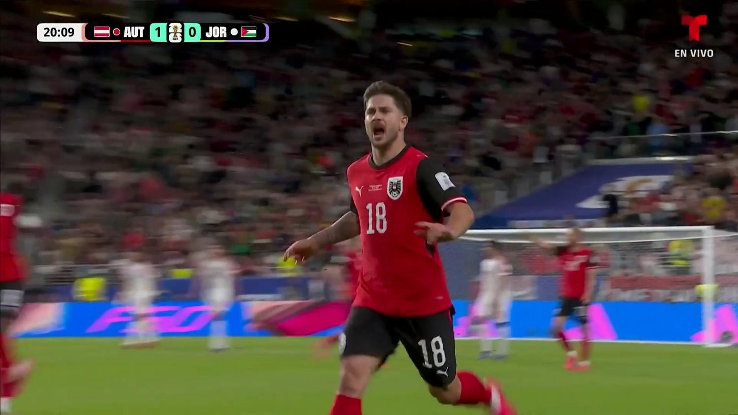 ¡Golazo! Romano Schmid abre el marcador para Austria ante Jordania