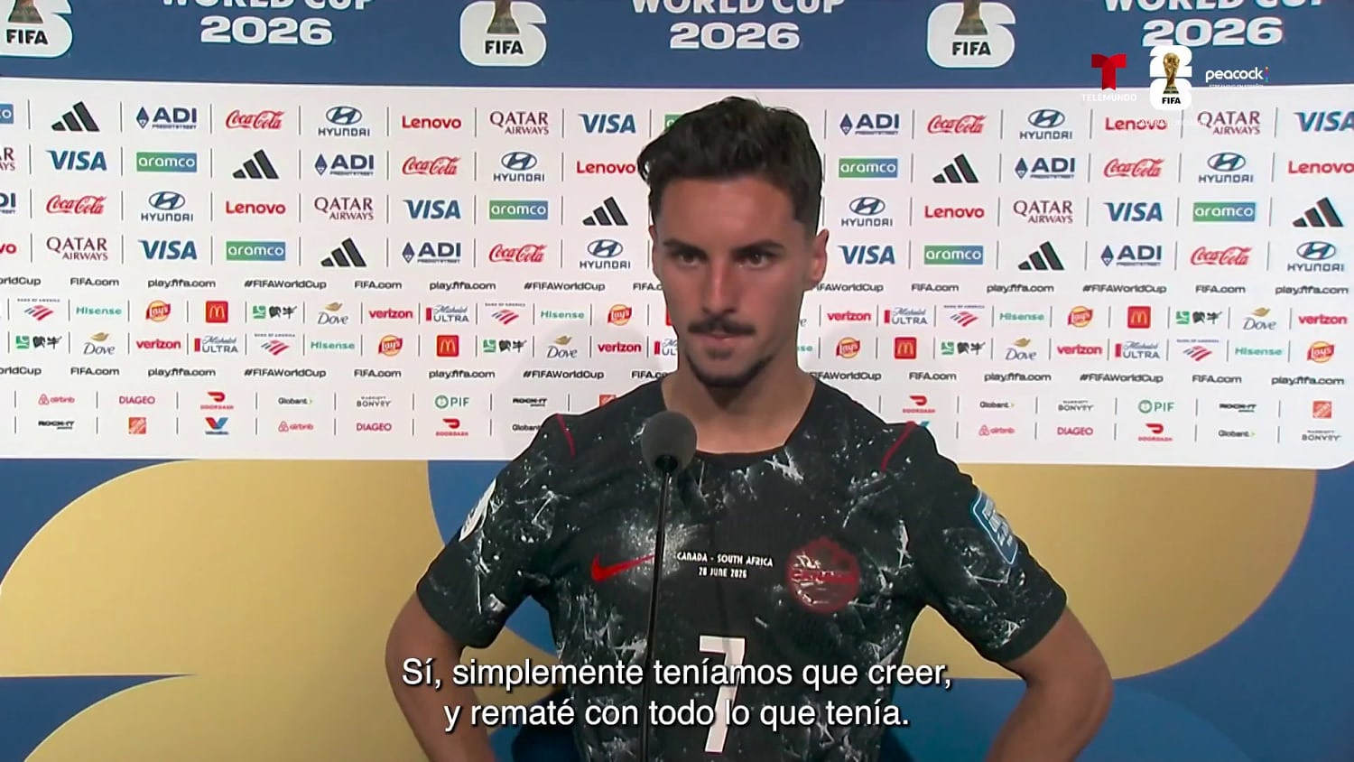 Stephen Eustáquio desvela la sensación de marcar de último momento
