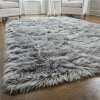 Gorilla Grip Faux-Fur Washable Rug