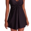 Essentials Swim Knot-Front Swim Dress
