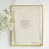 Custom poem in a frame for Valentine's Day