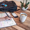 Rocketbook Smart Reusable Notebook, Core Executive Size Spiral Notebook, Midnight Blue, Dot Grid, (6" x 8.8")
