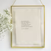 Custom poem in a frame for Valentine's Day