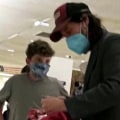 Keanu Reeves patiently answers every question from kid at airport