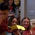Volleyball player surprised with scholarship at white elephant party
