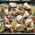 Sheet Pan Pierogi, Kielbasa and Cabbage