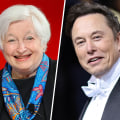 split of Volodymyr Zelenskyy, Janet Yellen and Elon Musk