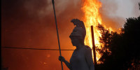 Wildfires threaten some of Greece’s most iconic cultural sites