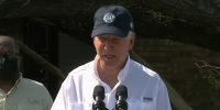 Biden surveys damage in Louisiana after Hurricane Ida