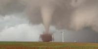 Tornadoes hit Texas and Oklahoma as severe weather sweeps region