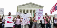 Abortion rights activists outside SCOTUS: ‘Everyone should have a choice’