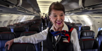 86-year-old flight attendant honored for 65-year career