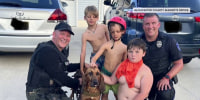 K-9 unit helps track down three boys missing in New Jersey forest