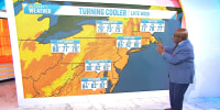 Cooler air and less humidity is on the way in the Northeast