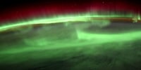 Astronaut shares stunning photos of aurora borealis from space