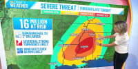 Severe weather threat stretches from South to the Northeast