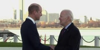 Biden meets with Prince William in Boston