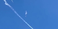 Video appears to show Chinese spy balloon being downed