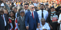 Biden marches in Selma marking 58 years since Bloody Sunday