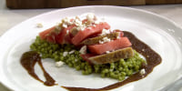 Seared tuna and watermelon with pesto couscous: Get the recipe!