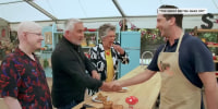 David Schwimmer gets a Paul Hollywood handshake on ‘Bake Off’