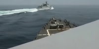 Video shows Chinese warship crossing path of US Navy destroyer