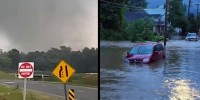 Tornado touches down in North Carolina, flash floods slam western Kentucky