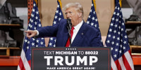 Trump spends debate night talking with auto workers in Michigan