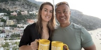Fans enjoy morning coffee with Sunday Mug Shot on Amalfi Coast