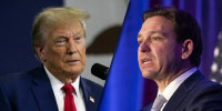 Trump and DeSantis make dueling campaign appearances in Iowa
