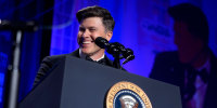 WATCH: Colin Jost roasts the room at White House Correspondents’ Dinner