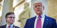 Trump on Capitol Hill now to push for agenda