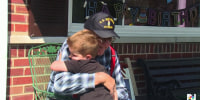 Community honors 95-year-old veteran with surprise school bus parade