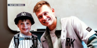Yankees surprise 7-year-old fan at Boston hospital