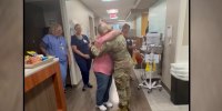 Granddaughter drives through the night to surprise grandma at final chemo treatment