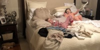 A dark master bedroom gets a light and airy makeover for $500