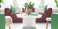 DIY round coffee table