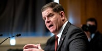 Marty Walsh speaks during a Senate Health, Education, Labor, and Pensions confirmation hearing in Washington on Feb. 4, 2021.