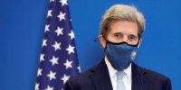 Image: U.S. Special Presidential Envoy for Climate John Kerry attends a news conference in Paris, France