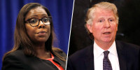 Image: Letitia James, Cyrus Vance