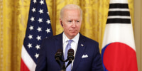 Image: President Biden Holds Press Conference With Korean President Moon At The White House