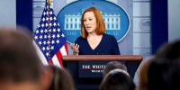 Image: White House Press Secretary Jen Psaki speaks during the daily briefing in the Brady Briefing Room of the White House on July 2, 2021.