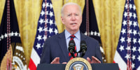 U.S. President Biden delivers remarks at the White House in Washington