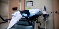 Image: A imaging table inside Missouri's sole abortion clinic in St. Louis