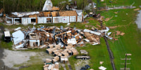 Image: DDamage in the aftermath of Hurricane Ida on Aug. 30, 2021, in Houma, La.