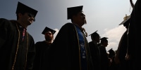 Image: A graduation ceremony at the University of California Los Angeles on June 14, 2019.